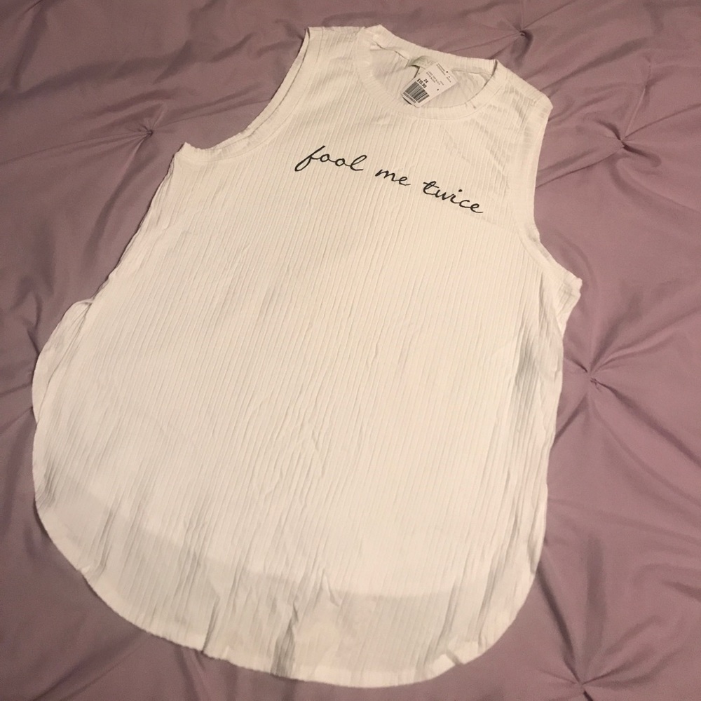 BNWT White Tank